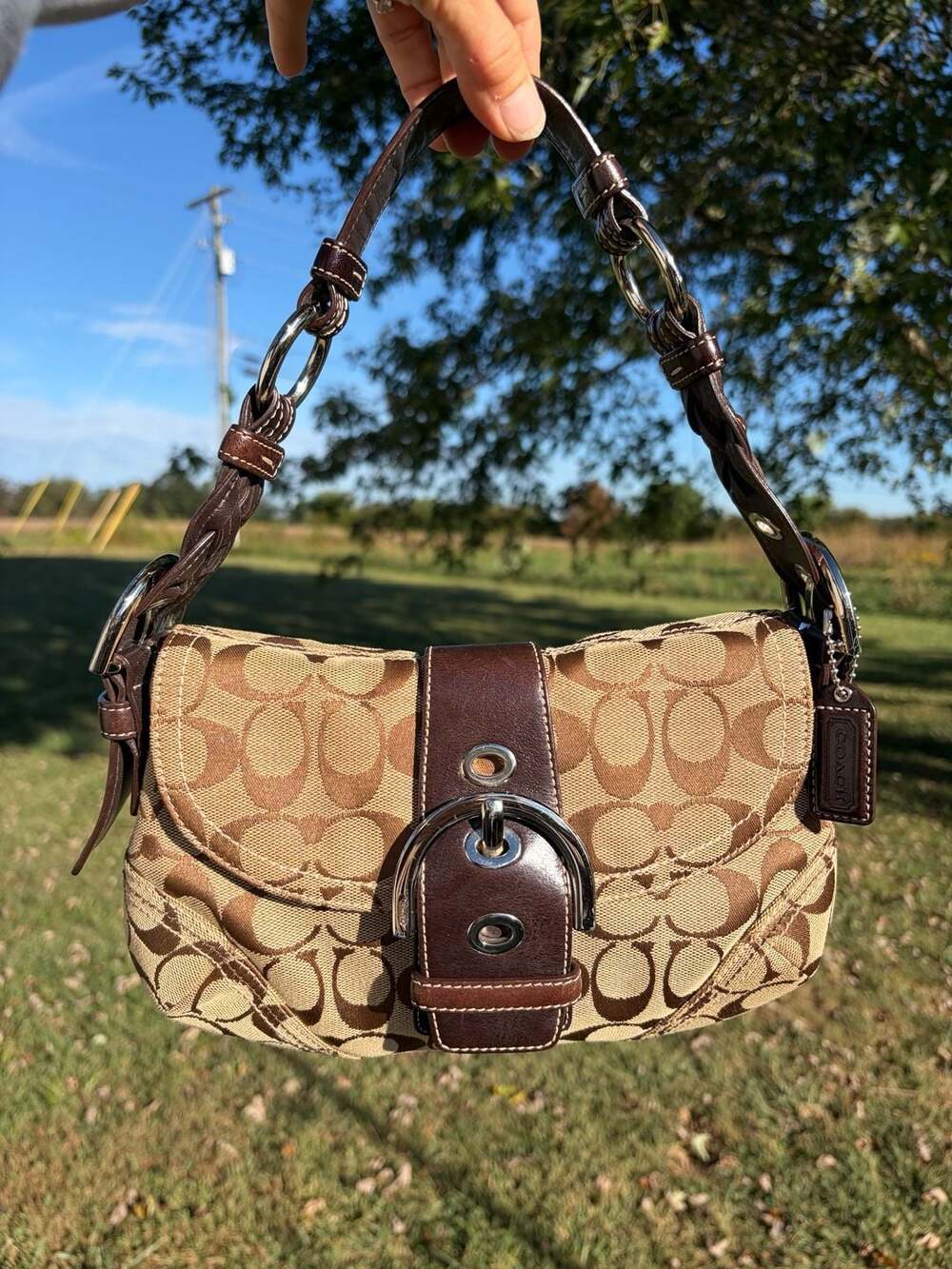Vintage Coach Soho Signature Buckle Hobo Bag 6171 Y2K. —nearly pristine